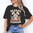 Reading Makes You Hoppier Bunny Book Fans Toddler Kid Unisex T-Shirt