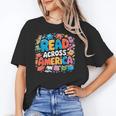 Reads Across Tee America Books Reader Reading Teacher Unisex T-Shirt