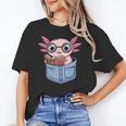 Readsalotl Axolotl Reading Book Lover Reading Pocket Axolotl Unisex T-Shirt Readsalotl Axolotl Reading Book Lover Reading Pocket Axolotl Unisex T-Shirt