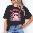 Readsolotl Pink Kawaii Axolotl Book Lover Reading Unisex T-Shirt Readsolotl Pink Kawaii Axolotl Book Lover Reading Unisex T-Shirt