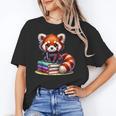 Red Panda Books Lover Reading Bookworm Unisex T-Shirt
