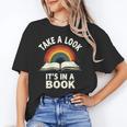 Retro Rainbow Take A Look It's In A Book Reading Unisex T-Shirt Retro Rainbow Take A Look It's In A Book Reading Unisex T-Shirt