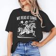 Retro We Read At Dawn Cowgirl Western Librarian Book Lover Unisex T-Shirt Retro We Read At Dawn Cowgirl Western Librarian Book Lover Unisex T-Shirt