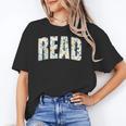 Retro Read Floral Reading Bookworm Librarian Book Lover Unisex T-Shirt Retro Read Floral Reading Bookworm Librarian Book Lover Unisex T-Shirt