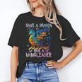 Save A Dragon Ride A Wingleader Books Dragon Lover Cute Unisex T-Shirt