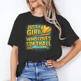 Softball Just A Girl Comic Book Style Graphic For Teens Unisex T-Shirt Softball Just A Girl Comic Book Style Graphic For Teens Unisex T-Shirt