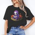 Spooky Grim Reaper Reading A Book Cute Creepy Halloween Unisex T-Shirt Spooky Grim Reaper Reading A Book Cute Creepy Halloween Unisex T-Shirt