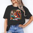 Squirrel Reading a Book Lover Bookworm Unisex T-Shirt