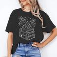 Stack Of Books And Dragons Bookworm Fantasy Books Lover Unisex T-Shirt