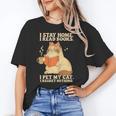 I Stay Home I Read Books I Pet My Cat I Regret Nothing Women Unisex T-Shirt