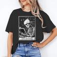 Tarot Card Shirt The Reader Tarot Skeleton Reading Book Unisex T-Shirt Tarot Card Shirt The Reader Tarot Skeleton Reading Book Unisex T-Shirt