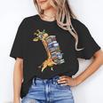 Teacher Shirt Giraffe Holding Books Bookworm Librarian Unisex T-Shirt Teacher Shirt Giraffe Holding Books Bookworm Librarian Unisex T-Shirt