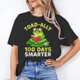 Toad-Ally 100 Days Smarter Frog Reading Book 100 School Day Unisex T-Shirt