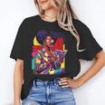 History Woman Reading Book Geometric Girl Educated Unisex T-Shirt