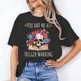 You Had Me At Trigger Warning Smut Books Dark Romance Skull Unisex T-Shirt You Had Me At Trigger Warning Smut Books Dark Romance Skull Unisex T-Shirt