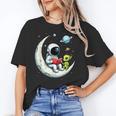 UFO Alien Astronaut Reading Book In Space Unisex T-Shirt