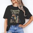 Unearth A Story Dinosaur Reading a Library Book Unisex T-Shirt Unearth A Story Dinosaur Reading a Library Book Unisex T-Shirt