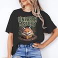Unearth A Story Fox Reads a Book Unisex T-Shirt Unearth A Story Fox Reads a Book Unisex T-Shirt