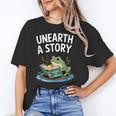 Unearth a Story Frog Reading a Book Summer 2026 Unisex T-Shirt Unearth a Story Frog Reading a Book Summer 2026 Unisex T-Shirt