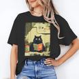 Vintage Japanese Cat Book Lovers Librarian Cat Dad Teacher Unisex T-Shirt Vintage Japanese Cat Book Lovers Librarian Cat Dad Teacher Unisex T-Shirt