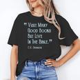 Visit Many Good Books But Live In The Bible Spurgeon Quote Unisex T-Shirt Visit Many Good Books But Live In The Bible Spurgeon Quote Unisex T-Shirt