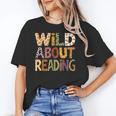 Wild About Reading Book Animal Children's Book Lover Teacher Unisex T-Shirt