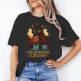 Wizard Cat Reading a Book While Crocheting Unisex T-Shirt Wizard Cat Reading a Book While Crocheting Unisex T-Shirt