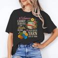 A Woman Cannot Survive On Books Alone She Also Needs Yarn Unisex T-Shirt A Woman Cannot Survive On Books Alone She Also Needs Yarn Unisex T-Shirt