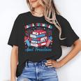 Women's Books Fireworks And Freedom Independence Day Book Lover Unisex T-Shirt Women's Books Fireworks And Freedom Independence Day Book Lover Unisex T-Shirt