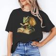 Women's Dragon Bookworm Reading Book Graphic Unisex T-Shirt