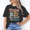 Women's Drink Tea Read Books Nerd Book Reader Book Reading Lover Unisex T-Shirt Women's Drink Tea Read Books Nerd Book Reader Book Reading Lover Unisex T-Shirt