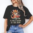 In World Of Bookworms Be Book Dragon Cute Women Kids Men Unisex T-Shirt