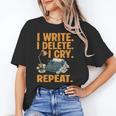 I Write Book Writer Author Book Writing Novelist Unisex T-Shirt