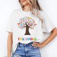 100 Days In The Books Reading Teacher 100th Day Of School Premium Tri-Blend Unisex T-Shirt