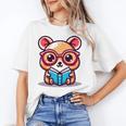 Adorable Book Lover Quokka With Reading Glasses Cute Unisex T-Shirt