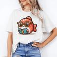 Adorable Book Lover Salmon With Reading Glasses Cute Unisex T-Shirt