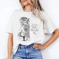 Alice Adventures Wonderland Vintage Book Quote Lewis Carrol Unisex T-Shirt