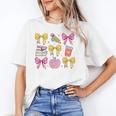 Apple Coquette Bow Books First Day Of School Back To School Unisex T-Shirt Apple Coquette Bow Books First Day Of School Back To School Unisex T-Shirt