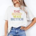 The Book Was Better Retro 70s Vintage Premium Tri-Blend Unisex T-Shirt The Book Was Better Retro 70s Vintage Premium Tri-Blend Unisex T-Shirt