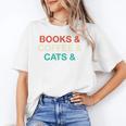 Books Coffee Cats Social Justice Unisex T-Shirt