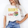 Books Are My Love Language Stack Unisex T-Shirt