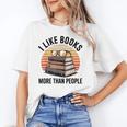I Like Books More Than People Glasses Unisex T-Shirt I Like Books More Than People Glasses Unisex T-Shirt