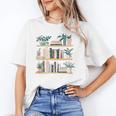 Bookshelves With Books & Plants Premium Unisex T-Shirt