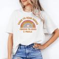 Born To Read Books Forced To Emails Vintage Retro Rainbow Unisex T-Shirt Born To Read Books Forced To Emails Vintage Retro Rainbow Unisex T-Shirt