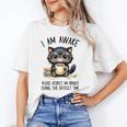 Cat Glasses Coffe Books I Am Awake Please Respect My Privacy Unisex T-Shirt Cat Glasses Coffe Books I Am Awake Please Respect My Privacy Unisex T-Shirt