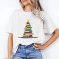 Christmas Tree Of Books Holiday Unisex T-Shirt Christmas Tree Of Books Holiday Unisex T-Shirt