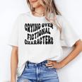 Crying Over Fictional Characters Book Lovers Unisex T-Shirt