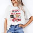 Cupid's Favorite Math Teacher Valentine Reading Book Women Unisex T-Shirt