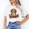 Cute Dog Beagle Reading Book Unisex T-Shirt Cute Dog Beagle Reading Book Unisex T-Shirt
