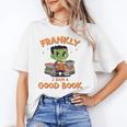 Cute Halloween Teacher Librarian Frankenstein Reading Books Unisex T-Shirt Cute Halloween Teacher Librarian Frankenstein Reading Books Unisex T-Shirt
